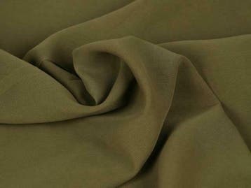 Chiffon stof - Taupe - Per 15 of 50 meter, Hobby en Vrije tijd, Stoffen en Lappen, Bruin, 120 cm of meer, Ophalen of Verzenden