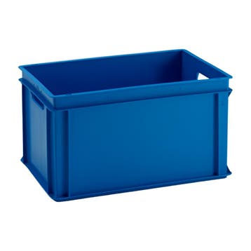 Stapelbak, 600x400x320 mm, euronorm, blauw pp, nieuw, Ophalen of Verzenden