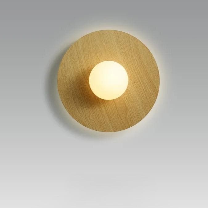 Scandinavische Houten Wandlamp LED Bedlampje, Huis en Inrichting, Lampen | Wandlampen, Nieuw, Verzenden