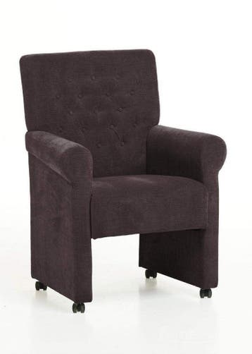 Eetkamerstoel Epe - eetkamerstoelen - Bruin, Nieuw, Bruin, Stof