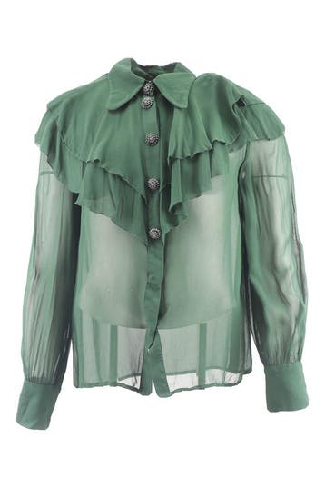 L.K. Bennett Blouse in maat 36 Groen, L.K. Bennett, Verzenden, Zo goed als nieuw, Groen