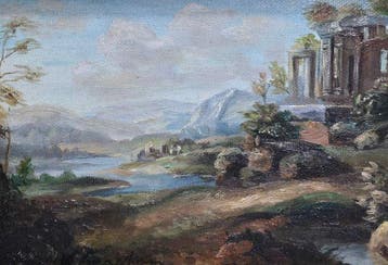 Spaanse school (XX) - El refugio de las ruinas