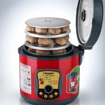TIROSS Fermentatiepan zwarte knoflook 6 l met programmas..., Ophalen of Verzenden, Nieuw