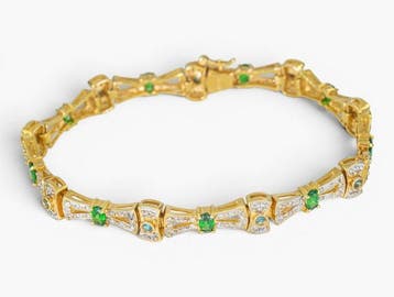 Zonder minimumprijs - Armband - 14 karaat Geel goud, HRD -, Sieraden, Tassen en Uiterlijk, Nieuw