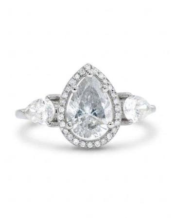 Verlovingsring - 14 karaat Witgoud - 1.54ct. tw. Diamant, Sieraden, Tassen en Uiterlijk, Antieke sieraden