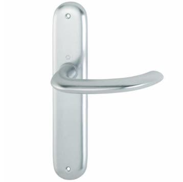 Hoppe deurklink Marseille op schild Blind aluminium F1, Doe-het-zelf en Verbouw, Deuren en Horren, Verzenden, Nieuw