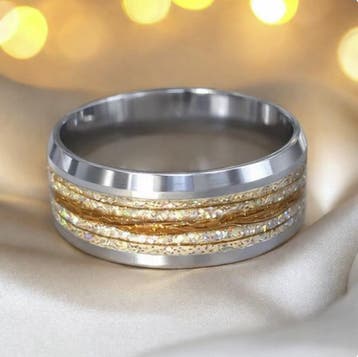 Gepersonaliseerd: Moedermelkring, asring, ring met haar, Nieuw, Dame of Heer