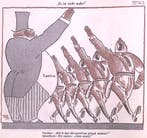 Commissaris van de NSB op spotprent (lijst optie, Lithos), Verzenden