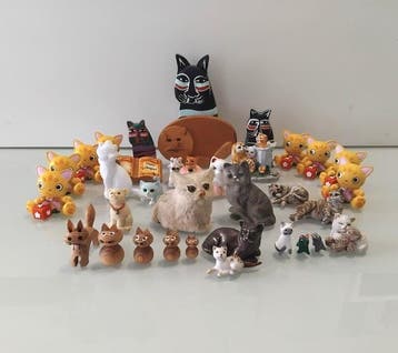 Collectie met dierenthema - Katten in verschillende stijlen