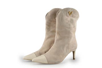 Josh V Enkellaarzen in maat 38 Beige, Verzenden, Beige, Lage of Enkellaarzen, Zo goed als nieuw