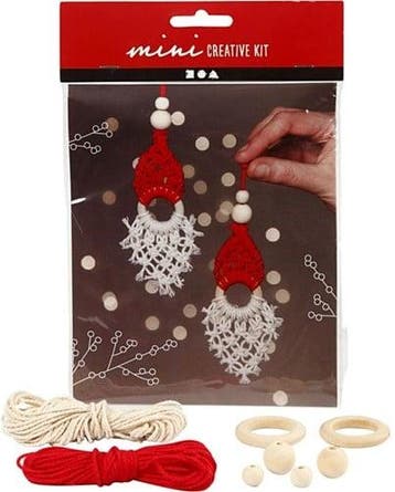 DIYkit Pakket Hobbyset Macramé Elf 14 cm set 2 stuks, Ophalen of Verzenden, Nieuw