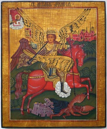 Icoon - Russische orthodoxe icoon Aartsengel Michaël -