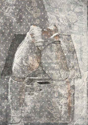 Robert Detheux (1932-2010) - Hold up – Dessin surréaliste
