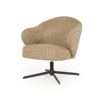 Fauteuil Connor - Mosterd Donna - 96351 - fauteuils, Huis en Inrichting, Stoelen, Nieuw, Stof