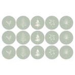 30x Stickers Kerst Wit Sali, Ophalen of Verzenden, Nieuw, Meerdere stickers
