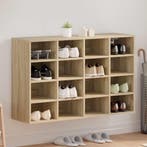 vidaXL Schoenenkast Sonoma Eiken 103 x 30 x 67 cm Bewerkt, Verzenden, Nieuw