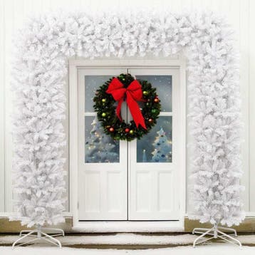vidaXL Kerstboog 240 cm wit, Verzenden, Nieuw
