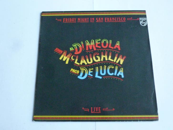 Al DiMeola, John McLaughlin, Paco de Lucia - Friday Night in, Cd's en Dvd's, Vinyl | Pop, Zo goed als nieuw, Ophalen of Verzenden
