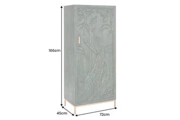 Highboard PEACOCK 170cm 3D mangohout antieke look, Huis en Inrichting, Kasten | Overige, Ophalen of Verzenden, Nieuw