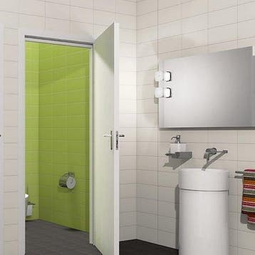 Wandtegel Grandeur White Mat Wit 15x30 (Muurtegels), Nieuw, 20 tot 40 cm, 10 m² of meer, Wandtegels