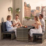 2-in-1 rotan loungeset Monopoli, bank en zitgroep - natuur, Tuin en Terras, Verzenden, Nieuw