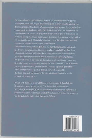 Sportfilosofie 9789055730766 J. Tamboer, Verzenden, Gelezen, J. Tamboer