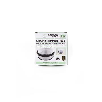 Benson Ronde deurstopper - RVS - 3 rubberen ringen - 700..., Ophalen of Verzenden, Nieuw