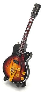 Baby miniatuur replica Gibson gitaar 15 cm - Elvis Presley, Verzamelen, Ophalen of Verzenden, Nieuw, Pop, Beeldje of Miniatuur