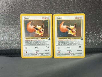 Pokémon - 2 Card - Eevee Promo - WOTC - Fossil, Nieuw