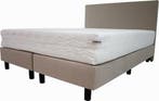 Budget Boxspring creme|beige inclusief pocket koudschuim, Verzenden, Nieuw, Beige, Modern