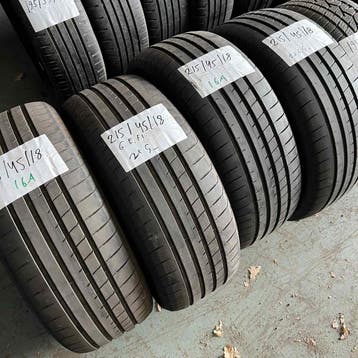 4 x Goodyear Eagle F1 215-45-18 Zomerbanden 6,5mm, 18 inch, Ophalen of Verzenden, Band(en), Personenwagen