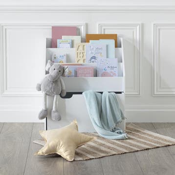 Kinderboekenkast op wielen - 62,5 x 30 x 70 cm, Verzenden, Nieuw