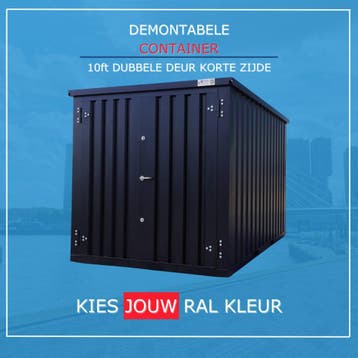 Zelfbouwcontainer 10ft | Gunstig geprijsd | Demontabel, Ophalen