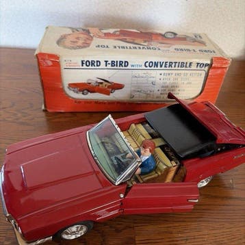 Bandai - Blikken speelgoed - Ford / T-Bird with Convertible