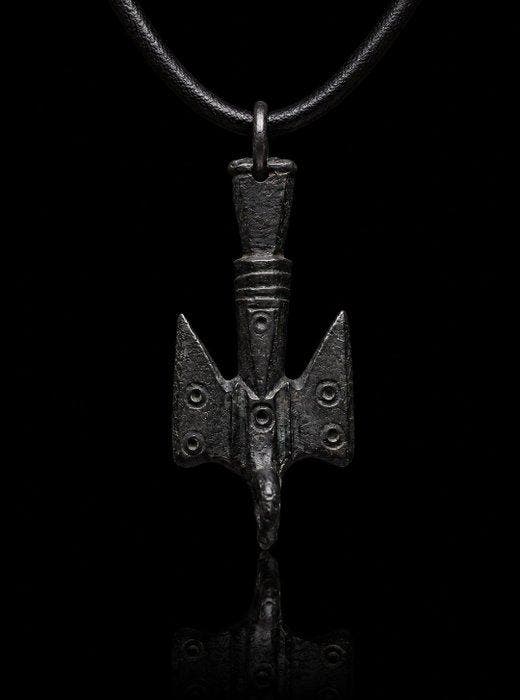 Oud-Romeins, Keizerrijk Bronzen legionairs hanger /, Verzamelen, Mineralen en Fossielen