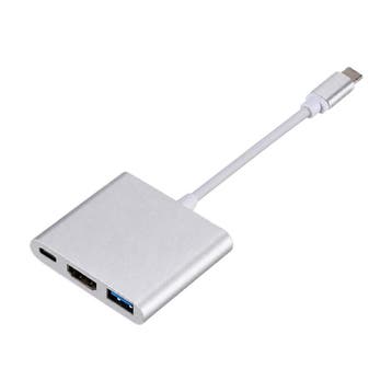USB-C Hub 3-in-1 - HDMI 4K, USB 3.0 en PD Opladen (Nieuw), Verzenden, Nieuw