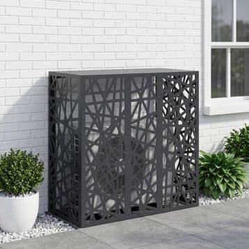 vidaXL Airconditioner hoes Antraciet 110 x 50 x 105 cm Staal, Verzenden, Nieuw