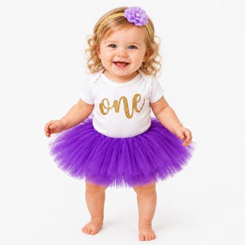 Eerste verjaardag cakesmash tutu set Wild One 3-delig, Kinderen en Baby's, Ophalen of Verzenden, Nieuw, Meisje, Jurkje of Rokje
