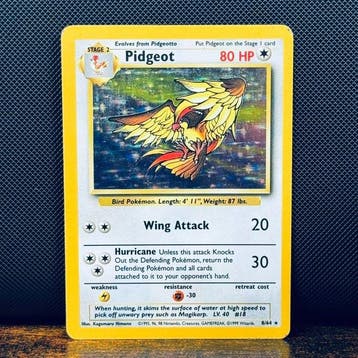Pokémon Card - Pidgeot No Symbol Error - Holo 8 – Pokémon, Hobby en Vrije tijd, Nieuw