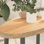 vidaXL Tafelblad 80x40x4 cm ovaal massief eikenhout, Huis en Inrichting, Tafels | Eettafels, Verzenden, Nieuw