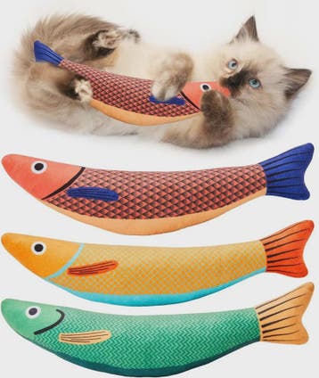 Interactief Vis Speeltje voor Katten met Kattenkruid en Rits, Verzenden, Nieuw