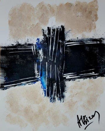 Albizen (XX) - The Knot - Tribute to Pierre Soulages