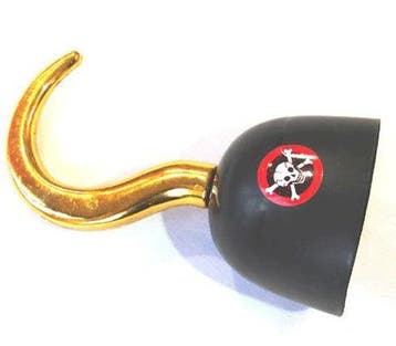 Piraten kapitein haak voor op de hand - Piraten accessoires, Ophalen of Verzenden, Nieuw