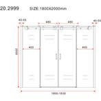 Wiesbaden Slide Nis Schuifdeur Dubbel - 1800x2000x8mm - NANO, Ophalen of Verzenden, Nieuw, Glas
