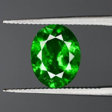 Groen Tsavoriet - 2.08 ct - International Gemological, Nieuw