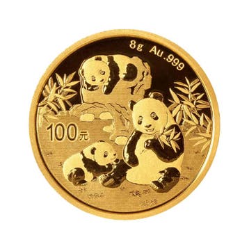 8 gram gouden Panda munt 2025, Verzenden