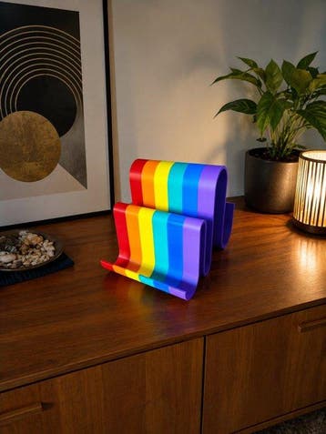 Memento 3D Lab - Tijdschriftenhouder - ABS - Rainbow Wave