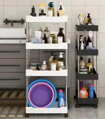 Smal Opbergrek op Wielen – 3/4 Lagen voor Badkamer &amp; Keuken, Verzenden, Nieuw
