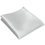 Fako Fashion - Pochette - Pochet - Satijn - 22x22cm - Zilver, Verzenden, Nieuw