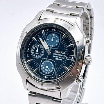 Seiko - Chronograph Water Resist 100M - Zonder minimumprijs